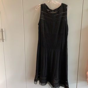 Fit and flair black dress